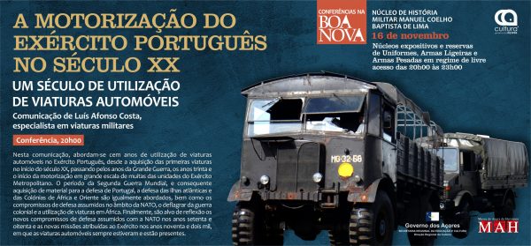 Cartaz confe. Boa Nova - Motorização do Exército