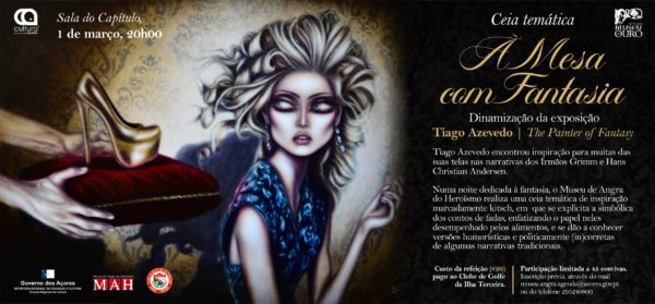 Cartaz ceias temáticas-À Mesa com Fantasia